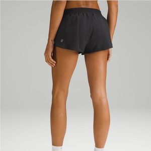 Black lululemon hotty hot shorts size 4